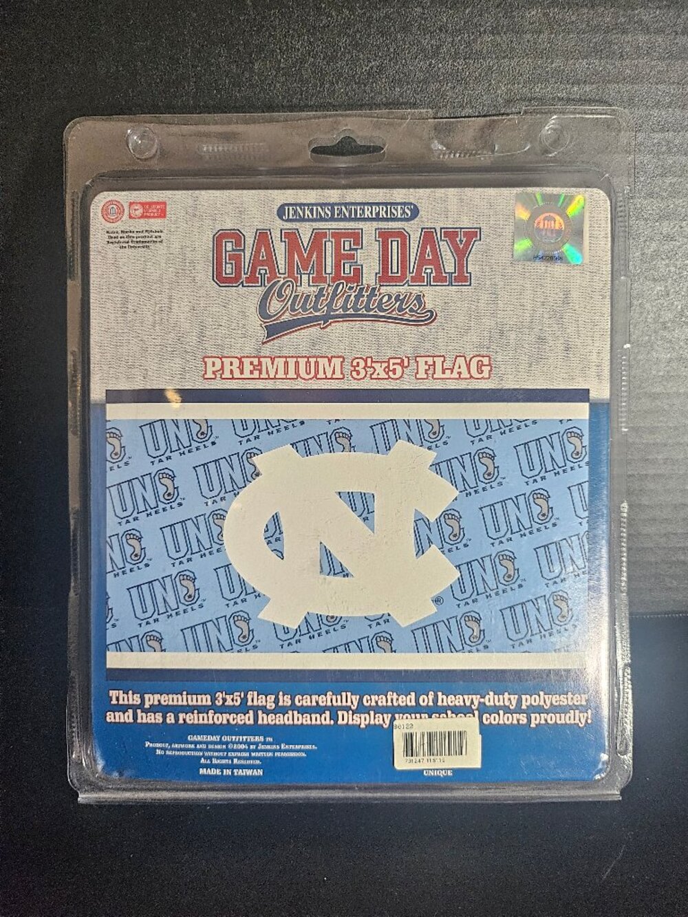 Three Feet X Five Feet University of North Carolina UNC Tar Heels Premium Flag